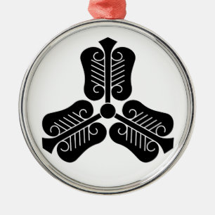 Drei chinesische Fächer Silbernes Ornament