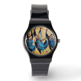 DREI CHRISTMAS ANGELN IN BLAU ARMBANDUHR