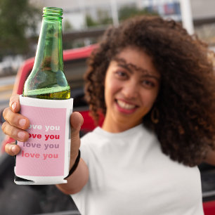 Drei Collage Foto   Farbenfrohe Liebe Ihr Valentin Dosenkühler