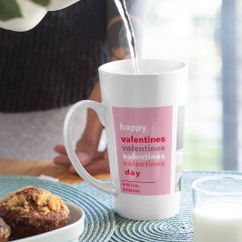 Drei Collage Foto | Farbenfrohe Valentingeschenke Milchtasse