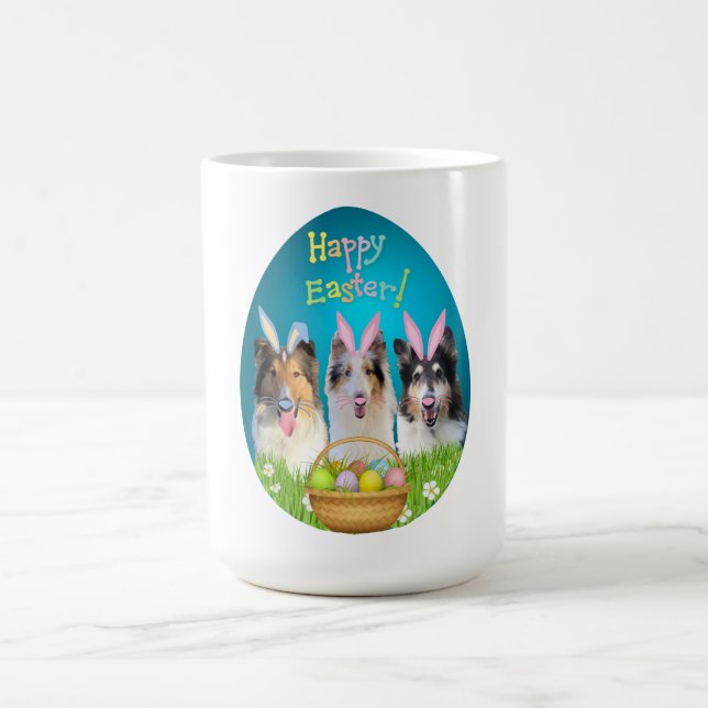 Drei Collie-Oster-Kaffeetasse Kaffeetasse (Mittel)