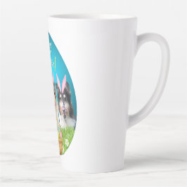 Drei Collie-Osterhasen Milchtasse
