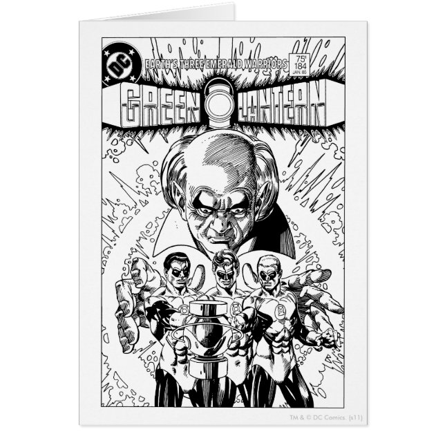 Drei Comic-Abdeckung mit grünen Lanterns, Schwarz  (Vorne)