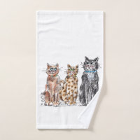 Drei coole Katzen Skizze