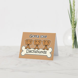 Drei Dackeln Karte