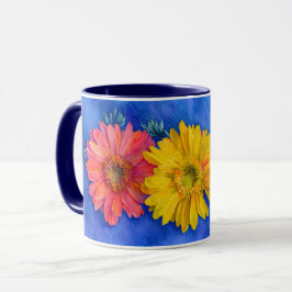 Drei Daisy-Blume Tasse Cup