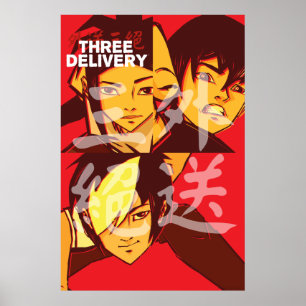 Drei Delivery™ Gruppen-Plakat Poster