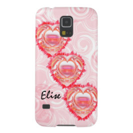 Drei diagonal gestapelte, zerfetzte Herzen Custom iPhone 16 Pro Max Hülle