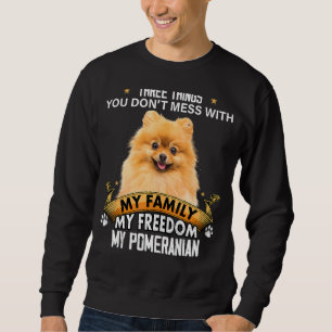 Drei Dinge, die man nicht mit Spitz-Hund verwechse Sweatshirt