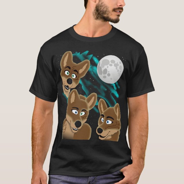 Drei Dingo-Mond T-Shirt (Vorderseite)
