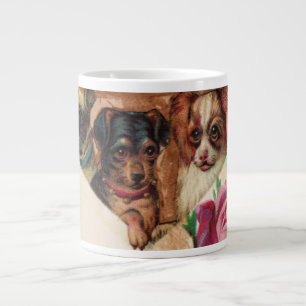 DREI DOGIEN MIT MONOGRAMM FÜR ROSE Jumbo-Tasse