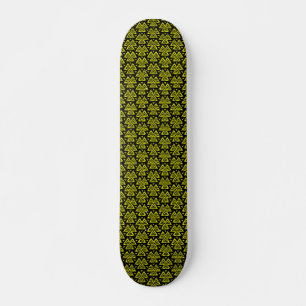 Drei Dreiecke v1 - Schwarz und Gelb Skateboard
