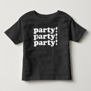 drei ein Party-Geburtstagst-stück Kleinkind T-shirt