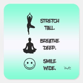 Drei einfache Erinnerungen Quadratischer Aufkleber