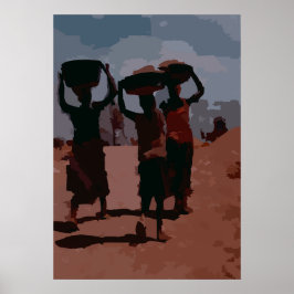 Drei einsame Gestalten Poster