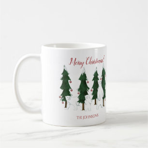 Drei Eisbären Frohe Weihnachtsfeiertage Tasse