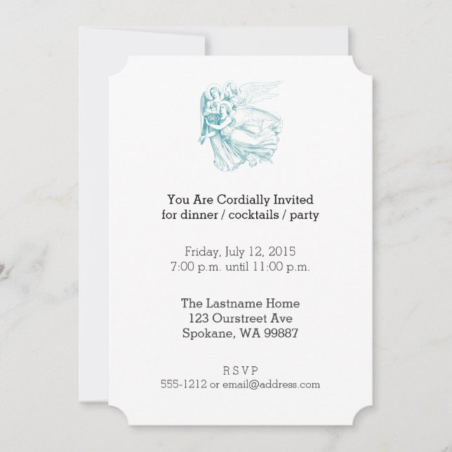 Drei Engel Einladung (Vorderseite)