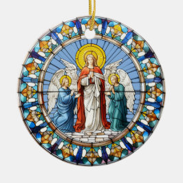 Drei Engel Keramik Ornament