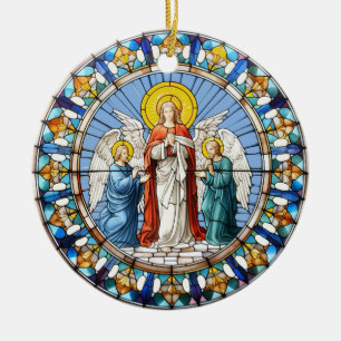 Drei Engel Keramik Ornament