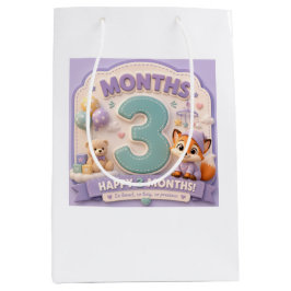 Drei Entdeckungsmonate – Kleiner Babymilestone  Mittlere Geschenktüte