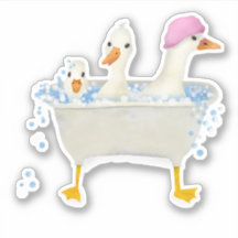 Drei Enten in einer sprudelnden Wanne