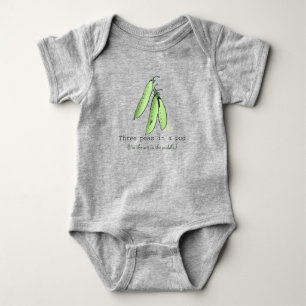 Drei Erbsen in einem Pod Baby Bodysuit Baby Strampler