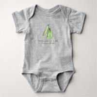 Drei Erbsen in einem Pod Baby Bodysuit