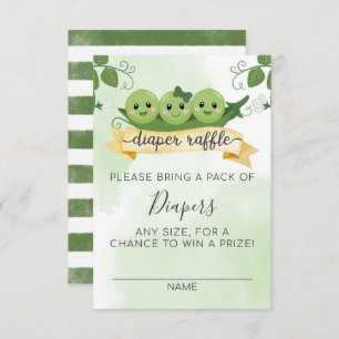 Drei Erbsen in einem Pod-Papierkorb-Kartentelefon Einladung