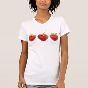 Drei Erdbeeren in Folge T-Shirt