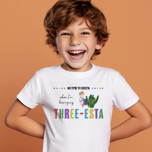Drei-Esta farbenfrohes 3. Geburtstagsgeschenk für Kleinkind T-shirt