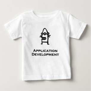 Drei Eye-Bot-Anwendungsentwicklung Baby T-shirt