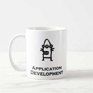 Drei Eye-Bot-Anwendungsentwicklung Tasse