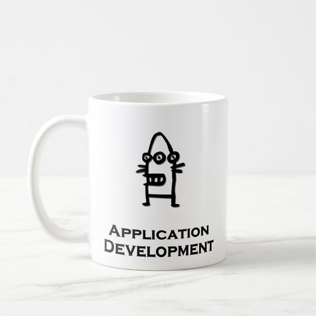 Drei Eye-Bot-Anwendungsentwicklung Tasse (Links)