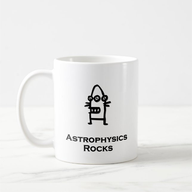 Drei Eye-Bot-Astrophysik-Steine Tasse (Links)