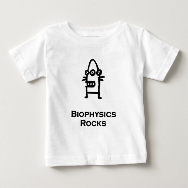 Drei Eye Bot Biophysik Rocks Baby T-shirt (Vorderseite)