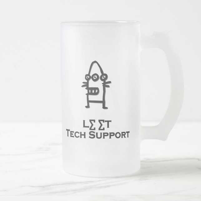 Drei Eye-Bot-Lease-Technik-Support Mattglas Bierglas (Rechts)