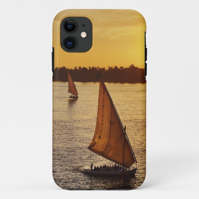 Drei Falukas mit Sehern am Nil River Case-Mate iPhone Hülle (Rückseite)