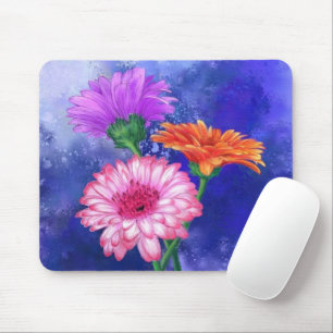 Drei Farben Gerberas Maus Pad Mousepad