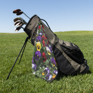 Drei farbige Stiefmütterchen: Eine Symphonie von F Golfhandtuch