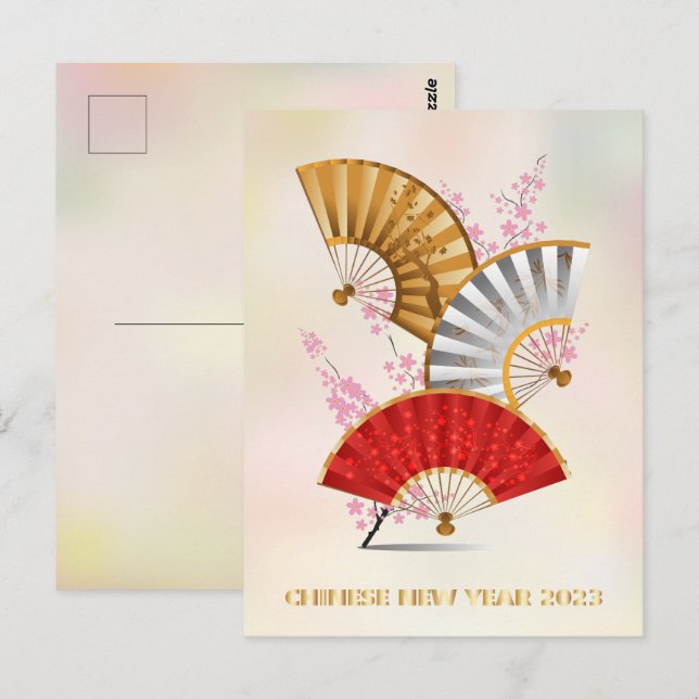 Drei Federlüfter Postkarte (Vorne/Hinten)