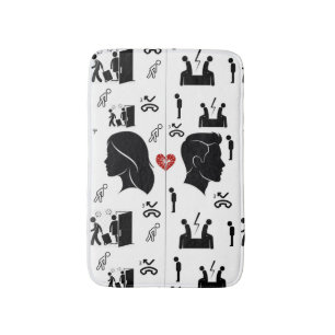 Drei fehlende Chancen Bath Mat Emotionale Décor Badematte