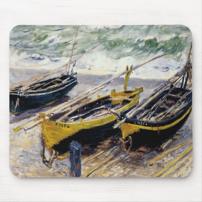 Drei Fischerboote Mousepad (Vorne)