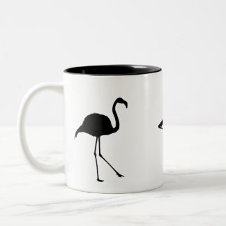 Drei Flamingos Zweifarbige Tasse
