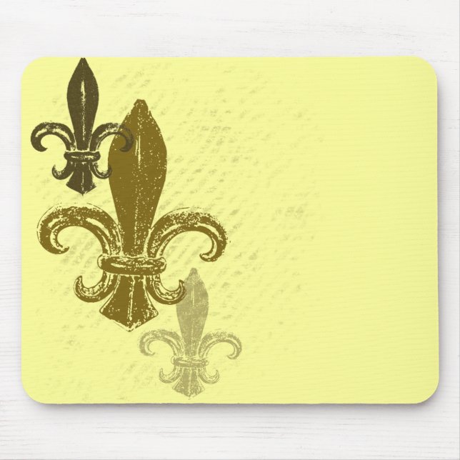 Drei Fleur De Lis Mousepad (Vorne)