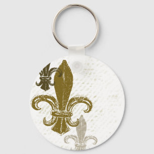 Drei Fleur De Lis Schlüsselanhänger