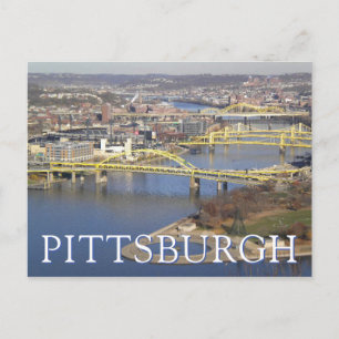 Drei Flüsse Pittsburgh, PA Postkarte