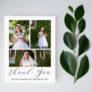 Drei-Foto-Heilige-Kommunion-Kelch Erstkommunion Postkarte