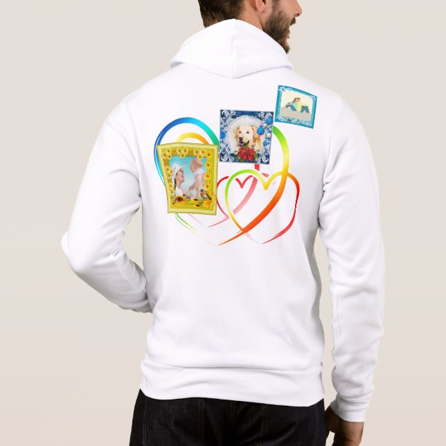 Drei FotoCollage Hoodie (Rückseite)