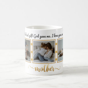 Drei Fotocollage Muttertagsgeschenk Tasse