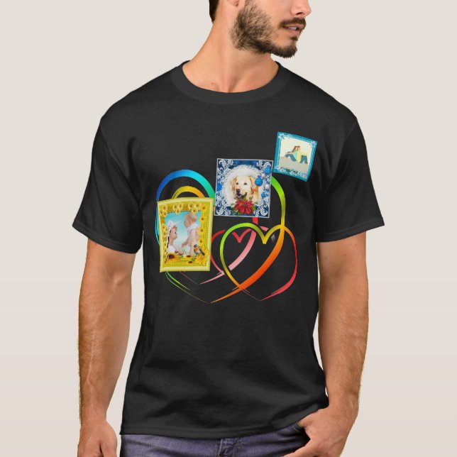 Drei FotoCollage T-Shirt (Vorderseite)
